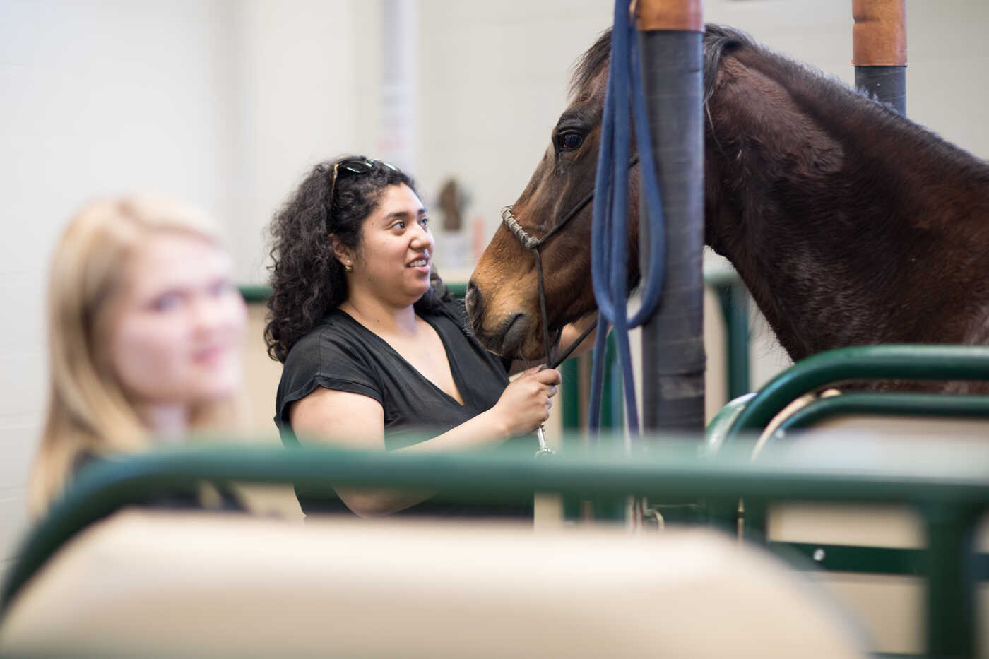 Student with horse