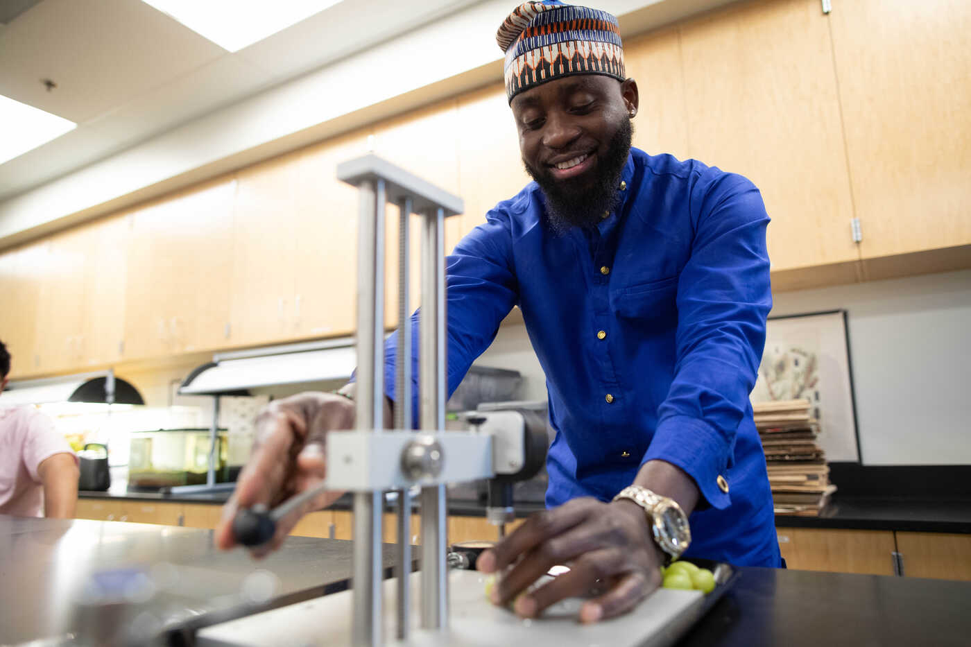 student smiling