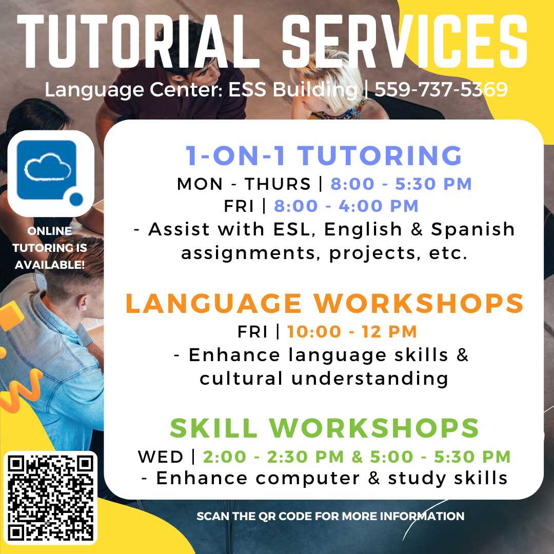 Language Center Flyer