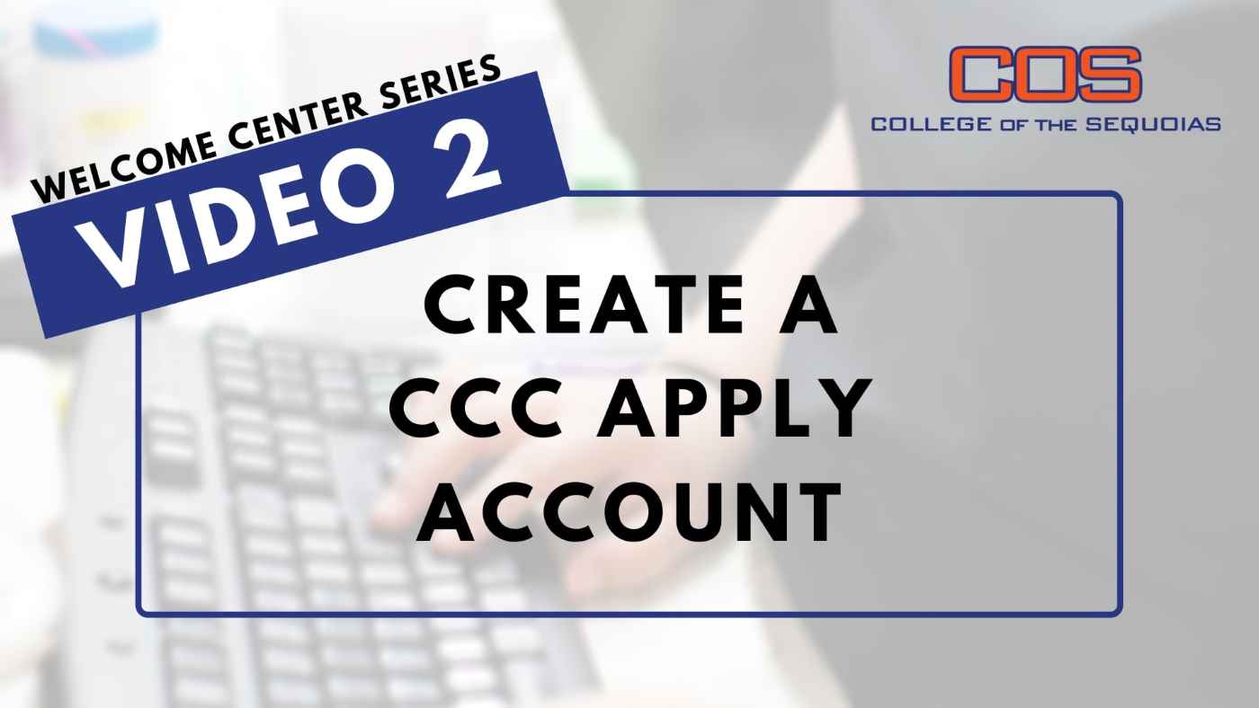 Create a CCCApply Account