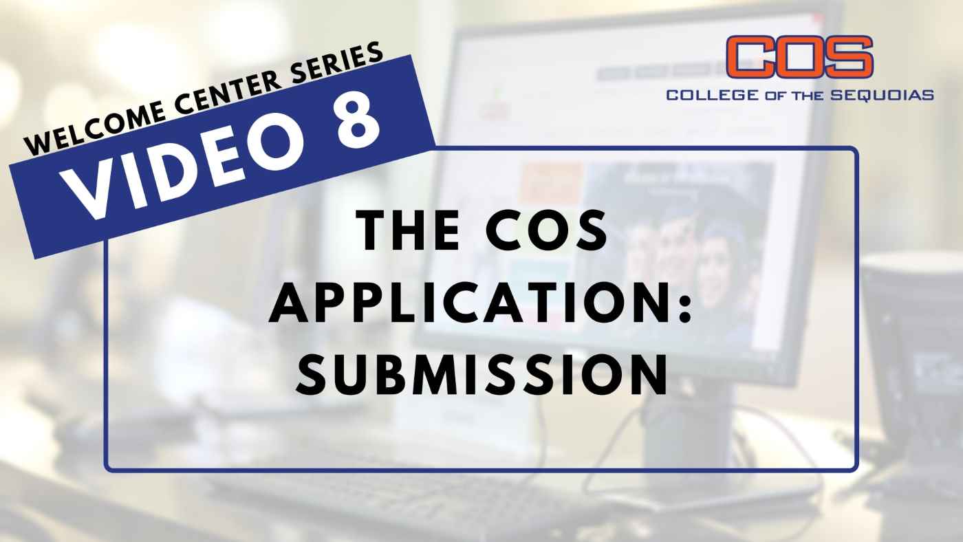 the COS Application: Submission