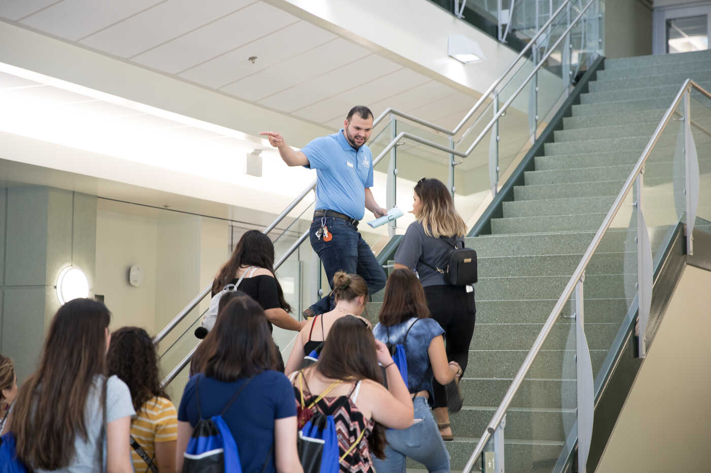 Image of students on a tour