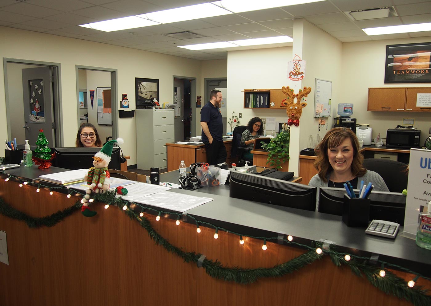 A.A.C. front desk and main office